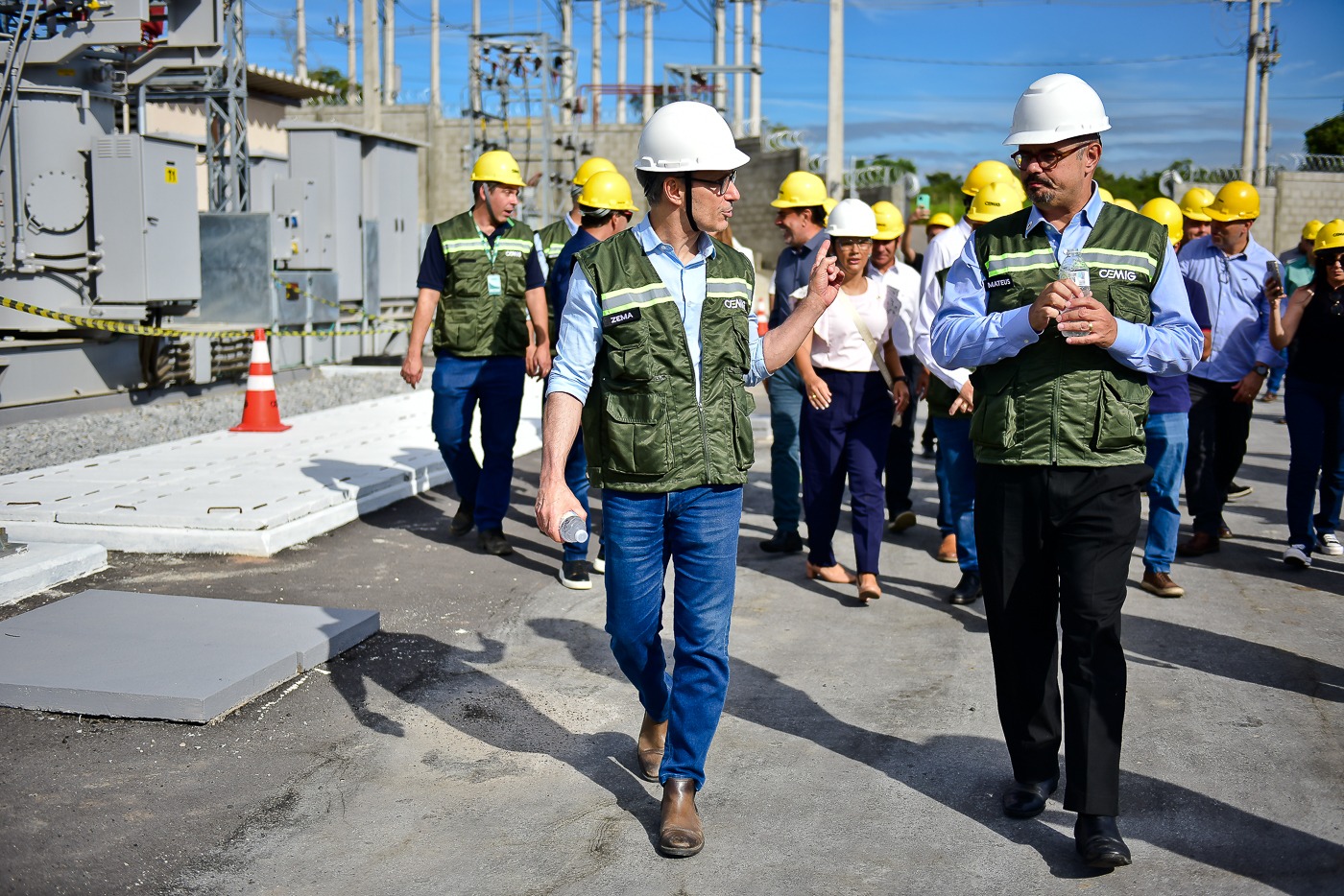 Zema em entrega da Subestação de Energia em Santo Antonio do Monte